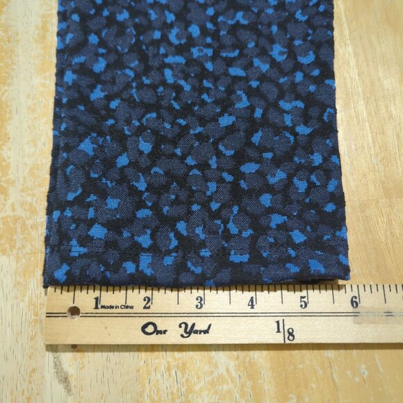 Ann Taylor Womens XLT Black Blue Patterned Pants elastic waist skinny - Picture 12 of 12